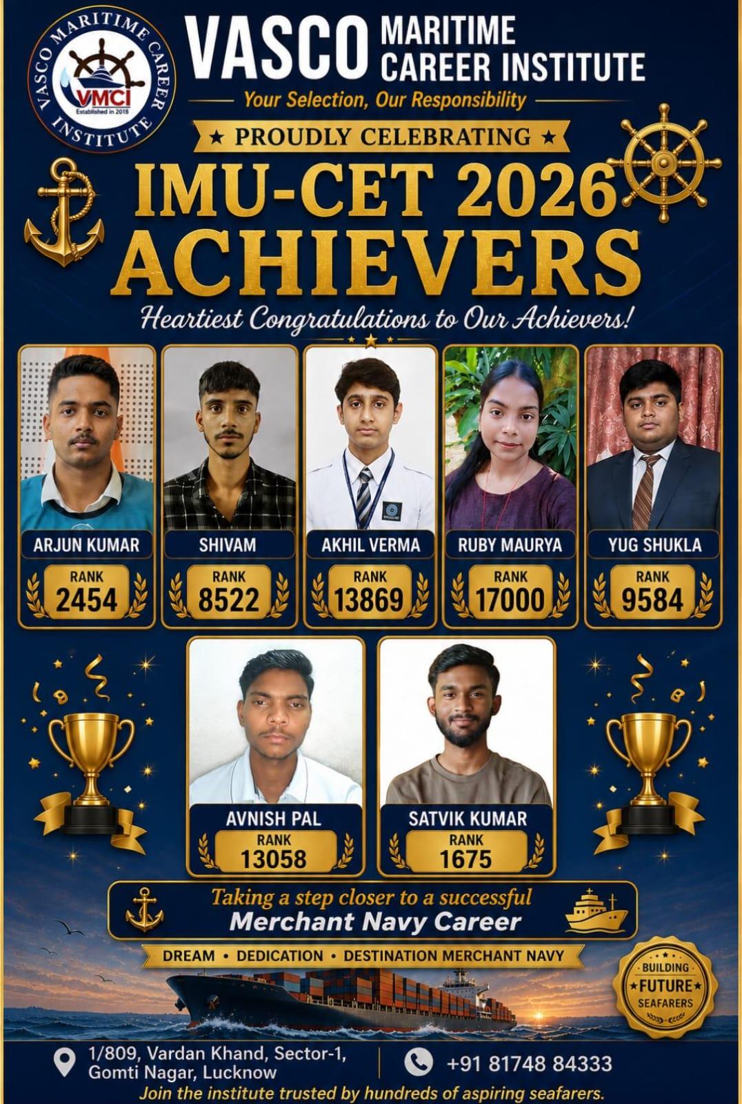 IMU-CET 2026 Achievers